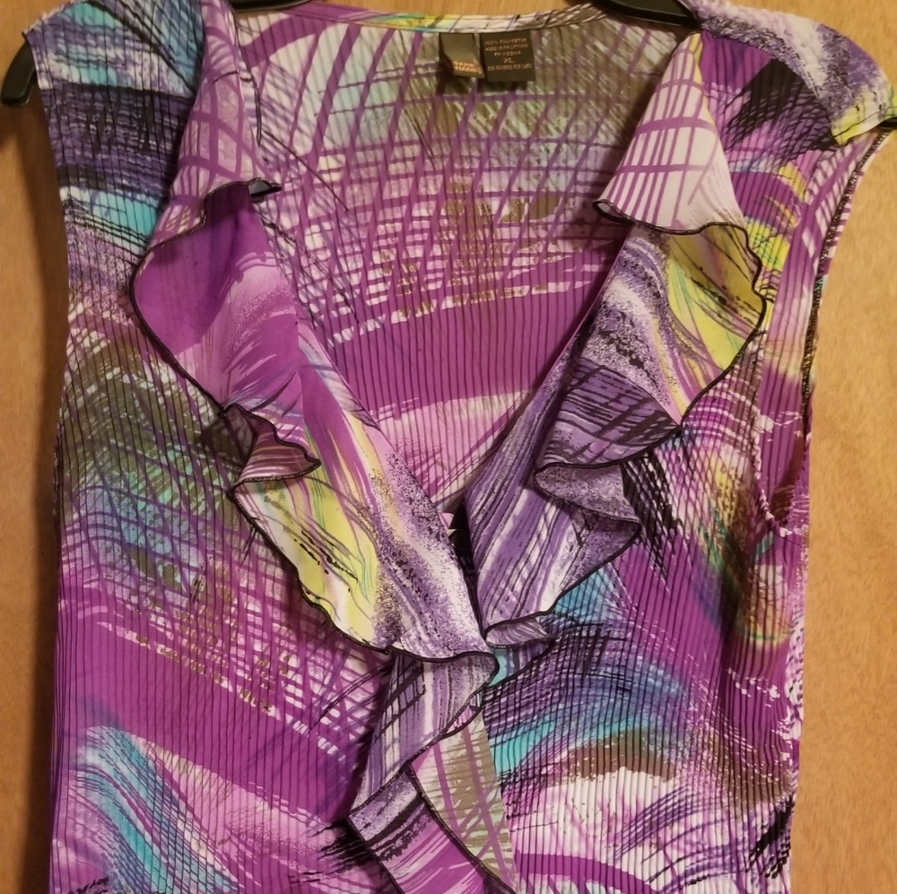 Sere Nade silky dress blouse XL
